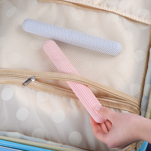 Travel Portable Toothbrush Case Pink Mint Green PP Foldable Toothbrush Holder Travel Toothbrush Cover - Product Image 3