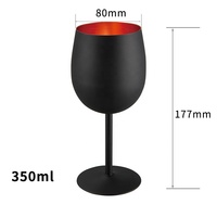 Verres à vin blanc et rouge en acier inoxydable de 350 ml avec logo personnalisé, verres à cocktail, gobelets à vin en métal pour les voyages en plein air, le camping, la piscine