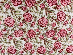 Grand sac fourre-tout en coton matelassé, sac de nuit lavable à imprimé floral, sacs de yoga écologiques pour shopping et week-end - Product Image 3