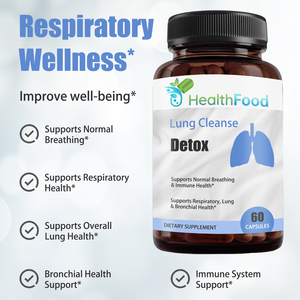 Factory Direct Lung Cleanse Detox Capsules with Proprietary <b>Blend</b> Supports Respiratory Lung Bronchial Health Immune System - Product Image 6