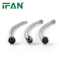 IFAN Chine fabricants tuyaux d'entrée d'eau chaude froide fil tressé Flexible tressé tuyau pour robinet de cuisine