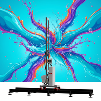 Imprimante murale verticale à jet d'encre de haute qualité, encre UV CMYK, garantie 1 an, art mural 3D pour la maison et l'extérieur avec tête d'impression I3200