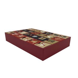 2020 <span class=keywords><strong>Amazon</strong></span> hot sale ready to fill custom promotional Christmas 24 drawer boxes advent calendar - Product Image 3