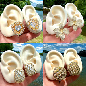 Pendientes <span class=keywords><strong>de</strong></span> aro <span class=keywords><strong>de</strong></span> <span class=keywords><strong>oro</strong></span> mate bonitos, pendientes <span class=keywords><strong>de</strong></span> aro mate chapados en <span class=keywords><strong>oro</strong></span> hechos a mano, chapados en <span class=keywords><strong>oro</strong></span> pendientes <span class=keywords><strong>de</strong></span> aro, venta al por mayor - Product Image 2