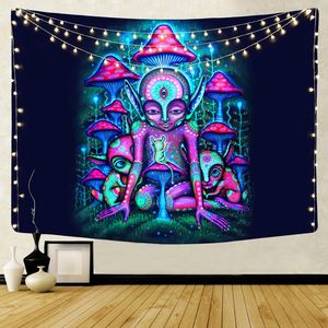 Assorted Print Mushroom Psychedelic Polyester <b>Tapestry</b> <b>Wall</b> Hanging <b>Wall</b> <b>Tapestry</b> Lightweight Easy to Hang <b>Wall</b> Decor OEM ODM - Product Image 5