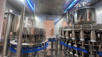 Mesin Pengisian Jus Buah Otomatis Harga Pabrik, Lengkap untuk Mangga, Jeruk, Apel, Lini Produksi Pengisian Jus, Mesin Pembotolan Jus