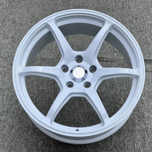 Jy 핫 세일 하이 퀄리티 휠 18x8.5 ET35 5X112/114.3 건 그레이/화이트/골드 합금 휠 승용차 바퀴에 적합 - Product Image 1