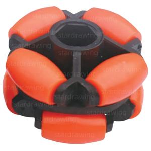 SS <span class=keywords><strong>70mm</strong></span> personalizado <span class=keywords><strong>omni</strong></span> roda roda omnidirecional - Product Image 1