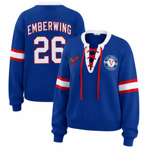 Pull-over en tricot personnalisé pour fan de hockey sur glace, style universitaire, souvenir de club de hockey pour le jour du match - Product Image 3
