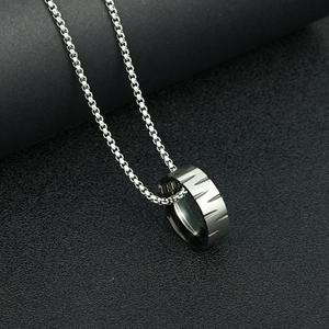 <span class=keywords><strong>Collar</strong></span> de Acero de Titanio con Colgante de Calavera Cruzada para Amantes del Hip Hop, Estilo Punk, para Hombre y Mujer, en Oferta Explosiva - Product Image 4