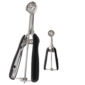 High Quality Stainless Steel Cookie Ice Cream Scoop <b>Set</b> Ball Maker Spoon Trigger Release Sustainable Kids Food Use Made <b>PC</b> - Product Image 1