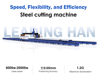 PX26035 Dernière conception de machine de découpe laser à fibre CNC 5 axes de haute précision pour acier et métal en forme de H, avec support IA