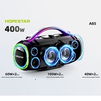 HOPESTAR A85 Altavoz Portátil de Alta Potencia para Exteriores, Subwoofer Battle God de 400W para 5.3 Altavoces, Carcasa de Plástico Impermeable