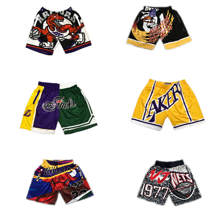 2021 2022 New Trends Hot sale Custom Logo Mesh Print Flower Men Magic Polyester USA Team Vintage Just don Basketball Shorts