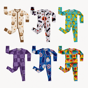 Tutina per Neonati in Fibra di Bambù Avorio con Stampa di <span class=keywords><strong>Gufo</strong></span>, Personalizzabile, per Feste, Pigiamino per Bambini - Product Image 3