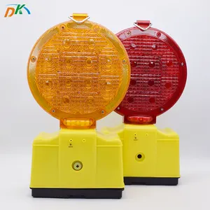 DK Waterproof 12 pcs LED high brightness battery powered construction warning light