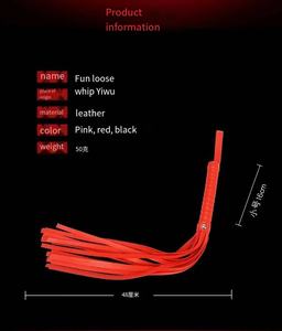 Großhandel PU-Leder Geflochtene Wasserdichte Peitsche Spanking Butt Erwachsenen-Sex-Bondage-Ausrüstung BDSM Flogger - Product Image 4