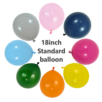 Ballons standard de 18 pouces en gros, 50 pièces/sac, ballons mats fabriqués par des usines de ballons, CE&CPC, services OEM&ODM