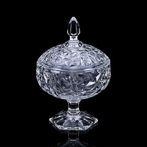 Barattolo di Vetro per Caramelle di Alta Qualità, Contenitore Alto con Coperchio, Ciotola di Vetro con Piedistallo - Product Image 3