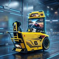Machine de jeu de course automobile d'arcade à monnayeur pour salle de jeux d'intérieur, machine de jeu vidéo de course automobile, toutes sortes d'images