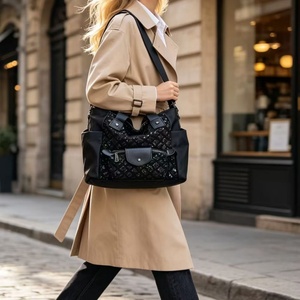 Custom Logo Quilted Large-capacity Travel <b>Bag</b> New Trendy women's sequin shoulder <b>bag</b> street style handbag trendy hobo <b>bag</b> - Product Image 2