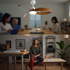 Factory Direct LED Ceiling Fan Quiet DC Motor 6 Speed High Airflow Ceiling Fan with <b>Light</b> and <b>Remote</b> - Product Image 2