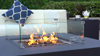 Brasero décoratif avec motif artistique pour balcon, terrasse, cour
