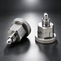 Plongeurs d'indexage autobloquants en acier inoxydable, mini-plongeurs à bouton M6/M8/M10, goupilles de positionnement à ressort