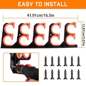 Soporte de Pared para Cañas de Pescar de Plástico, Organizador de Aparejos de Liberación Rápida, para Camioneta, Bote, Pontón, Marca LM LM25433 - Product Image 4