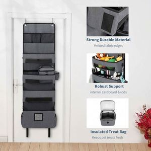 Door Hanging Storage Bags Wall Mount Closet Organizer Pockets Linen Cotton Fabric Multi Functional Living Room Bedroom Bathroom - Product Image 5
