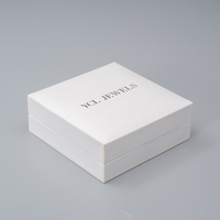 Boîtes cadeaux rigides en carton de luxe sur mesure pour montres, parfums, cosmétiques, soins de la peau, avec couvercle amovible blanc et col.