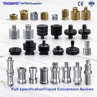 Adaptateur de trépied en promotion : Vis de conversion pour éclairage, flash, support de microphone, supports en laiton, connecteur monopode à filetage 6 mm