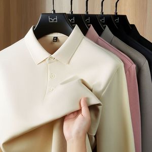 เสื้อเชิ้ตแขนยาวผู้ชายผ้าฝ้ายมัมบาเนื้อหนา 260 กรัม สำหรับฤดูใบไม้ร่วงและฤดูหนาว สีพื้นลำลอง ปักลายได้ตามสั่ง - Product Image 3