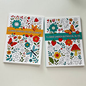 Buku Mewarnai Anak Dewasa & Anak-Anak, Kertas Cetak Laminasi Kustom Grosir 40 Lembar, Murah, Edukatif, untuk Melukis - Product Image 2