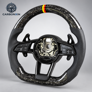 Volant de voiture en fibre de carbone personnalisé pour Audi A3 A4 A6 Q5 B9 A5 SQ5 Q7 Q8 C8 A7 RS6 C8 S3 S5 RS7 RSQ8 RSQ3 R S Line RS - Product Image 3