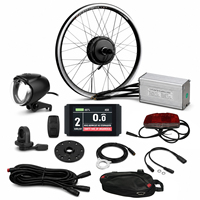 500W 750W 48V E-Bike Umbausatz mit Hinterachsmotor, LCD8H Display, Elektrofahrrad-Kit für 26, 27,5, 28, 29 Zoll, 25A Bürstenlos