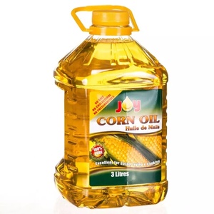 Aceite de maíz 100% crudo y refinado, aceite de maíz refinado con alto contenido de ácido oleico, 3 litros, botella de plástico con etiqueta natural - Product Image 1