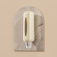 Distributeur de gobelets mural en plastique à 5 étagères grande capacité, réglable sans perçage pour la maison, la cuisine, le bureau et la buanderie