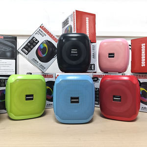 Enceintes miniatures stéréo sans fil Bluetooth ABS-1203 avec radio FM/TF/USB, lumière RGB, caisson de basses actif, <span class=keywords><strong>enceinte</strong></span> portable BT - Product Image 2