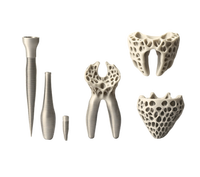 Pièces d'impression 3D SLM rapides : Prototypage vers production – Implant trabéculaire osseux en titane Ti6Al4V avec polissage A0