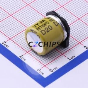 VKML1452A121MV ตัวเก็บประจุอลูมิเนียมอิเล็กโตรไลต์ SMD D12.5xL14.5mm 120uF 20% 100V 1.24A-100kHz - Product Image 2
