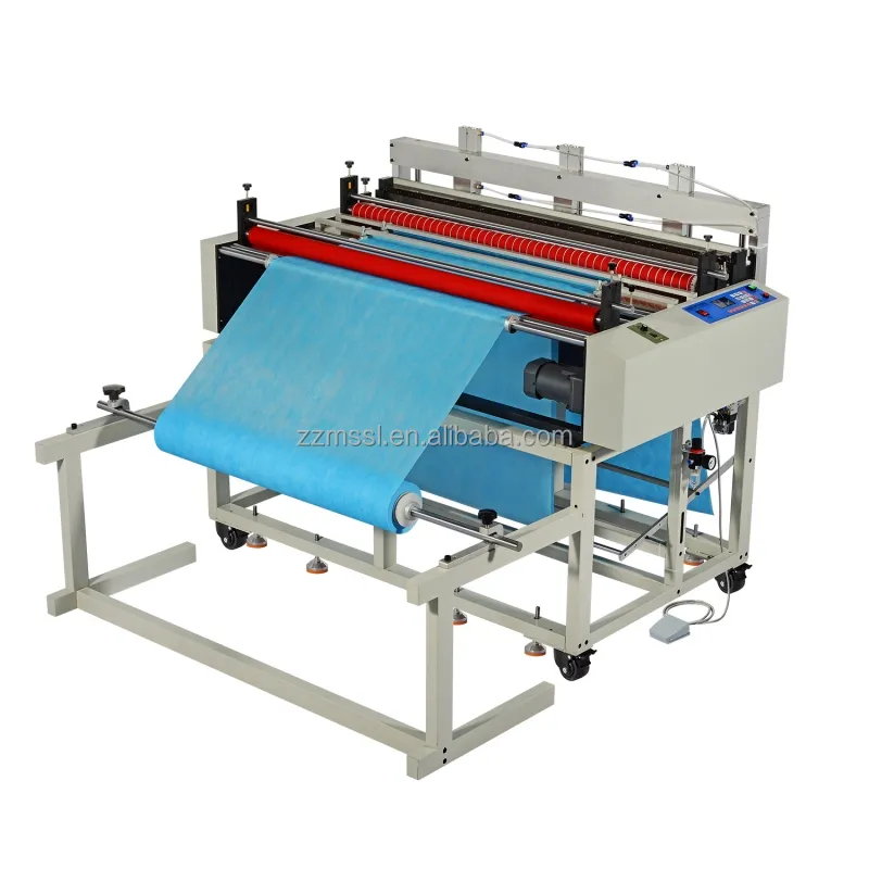 Automatic non-woven slicing machine gauze fiber cloth cutting machine polishing gauze knitted cloth cloth cutting machine