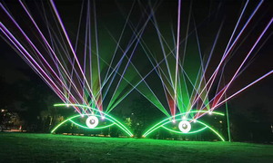 Club Indoor Laser Show 15W RGB High Power DMX512 Beam Effect Dance Floor <b>Lighting</b> with APP/Voice Control for KTV - Product Image 4