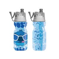 Nouvelle arrivée : Bouteille d'eau pulvérisatrice Mist N Sip au design Stitch, 590 ml, écologique, pour étudiants, gym, camping, avec poignée en TPU