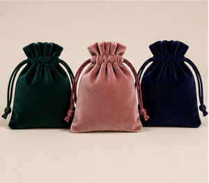 Sac à cordon en velours, pochette cadeau pour bijoux, logo personnalisé, vente en gros, directement de l'usine, fournisseur OEM de cosmétiques - Product Image 3