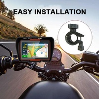 Navegador GPS Portátil Impermeable de 4.3 Pulgadas con Mapa Mundial, Pantalla LCD, Reproductor MP3/MP4, A2DP para Bicicleta/Motocicleta