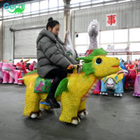 Wahana Hiburan Mini Gecai, Model Dinosaurus yang Dapat Dinaiki, Laris Manis