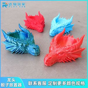 Porta Dadi a Forma di Testa di Drago Stampato in 3D, Modello in PLA, Accessorio per Giochi, Decorazione da Scrivania - Product Image 4