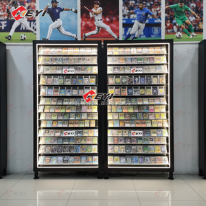 TGC Store <strong>Wall</strong> Mounted Trading Card <strong>Display</strong> Case With White Acrylic Backboard Graded Sports &amp; Baseball Card <strong>Display</strong> Stand - Product Image 3