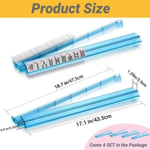 Modernos Soportes de Acrílico para Fichas de Mahjong Americano con Empujadores Plegables, 4 Colores, Características Integradas, Modelo Importado 202511070175, China - Product Image 2